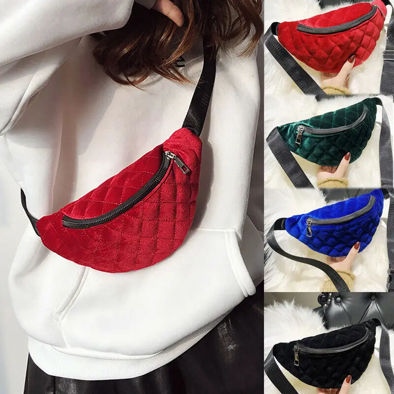 

2019 Fashion Women Waist Bag Solid Color Leather Fanny Pack Casual Belt Bag Travel Hip Bum Bag Small Purse Chest Pouch