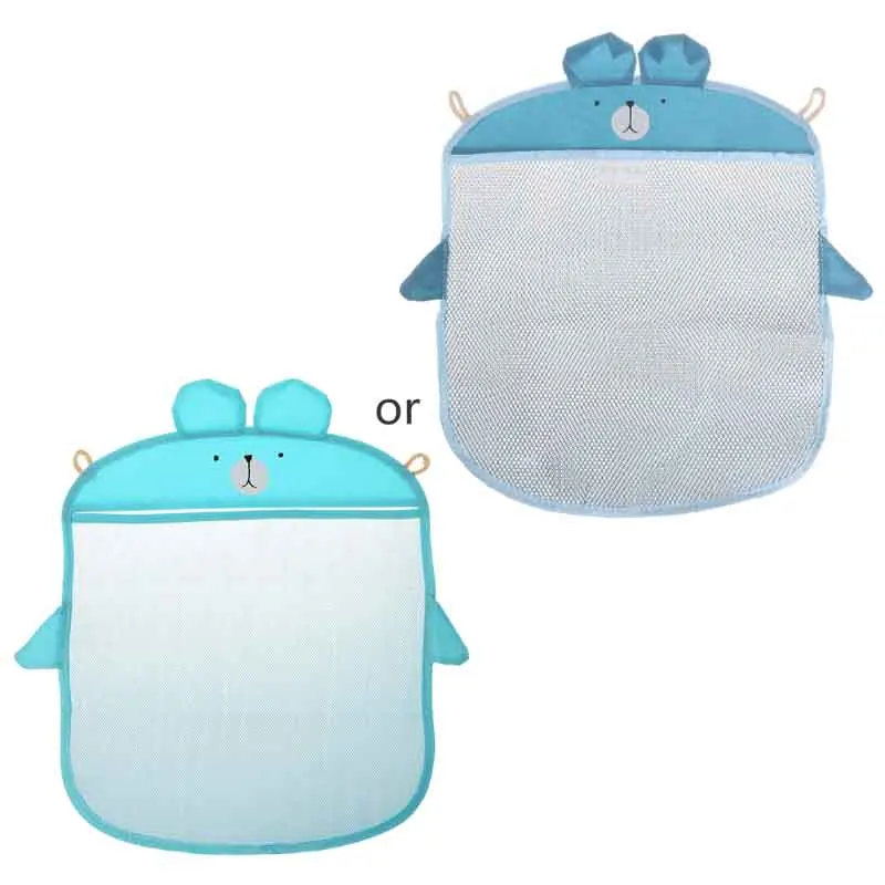 40*35 см для малышей Ванная комната сетчатый мешок для детей сумка для игрушек для ванной чистая Водонепроницаемый игрушечные корзины W15 - Цвет: Синий