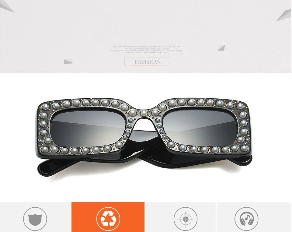Женские роскошные очки с белыми бриллиантами, женские модные очки с кристаллами, жемчужные заклепки, блестящие солнцезащитные очки UV400, 2018Gafas