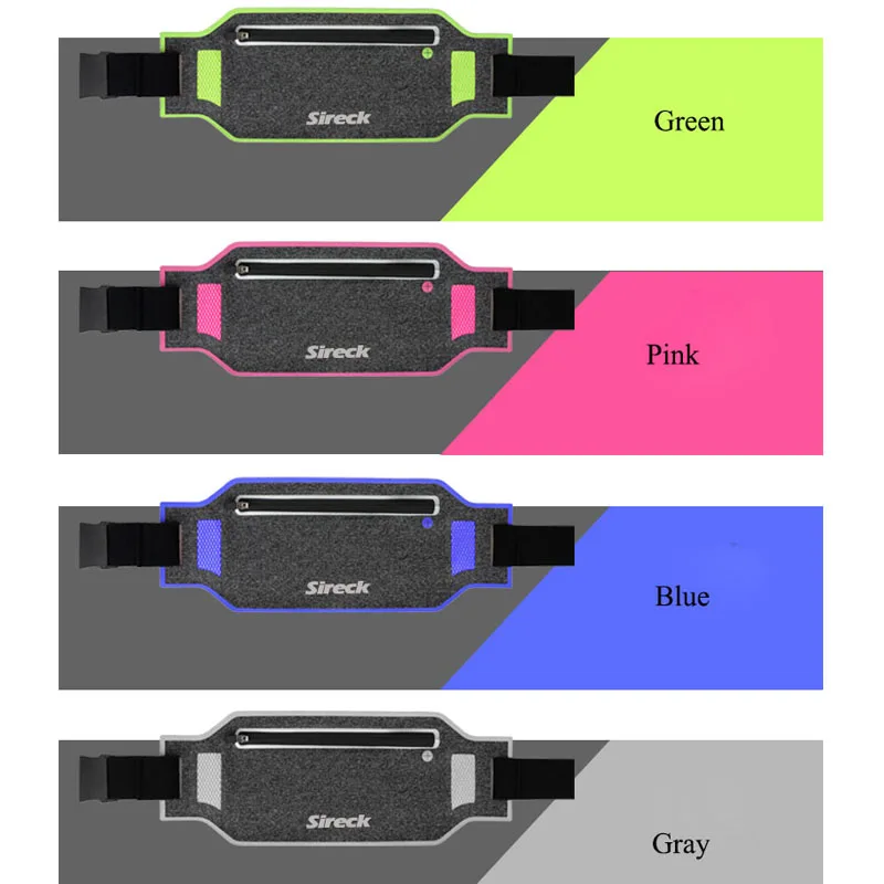 Sireck Running Bag Waterproof Running Waist Bag Fanny Pack Men Women Jogging Belt Gym Fitness Bag Sport Bike Accessories