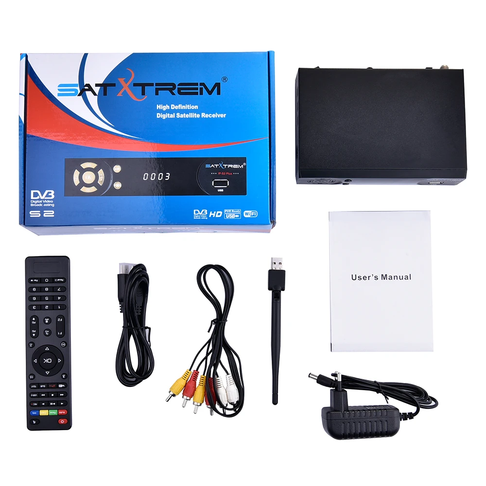 Спутниковый ресивер Satxtrem IPS2 HD Cccams с MT7601 Wifi DVB S2 Full 1080P Receptor Azamerica Spain Turner TV