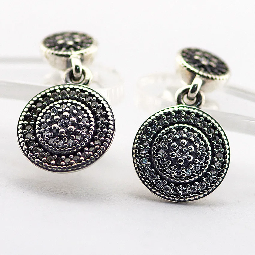 

Earrings 925 Sterling Silver Radiant Elegance Drop Earrings for Women Fashion Jewelry aretes de mujer brincos boucle femme