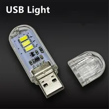 1Pcs New Mini USB LED lamp Book lights 3 LEDs 5730 SMD 1.5w Camping Bulb Nightlight For PC Laptops Notebook Reading Night light