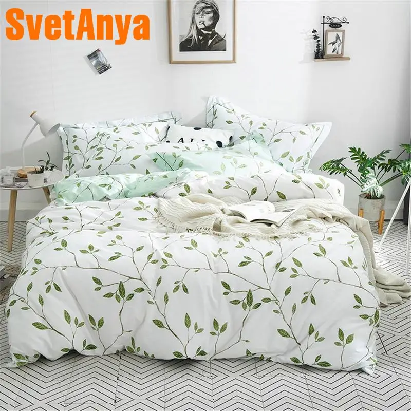 Svetanya Cotton Plants Bed Linen queen king double Full ...