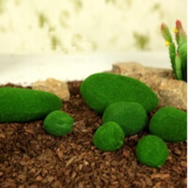 8 шт./упак. Зеленый Искусственный мох камушки трава бриофиты домашний сад бонсай украшения для сада дорожка декор украшения