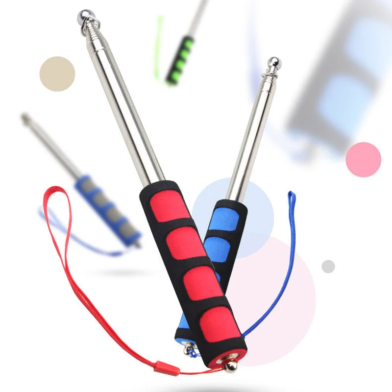 

1.2m/2m/2.5 Meters Flagpoles Telescoping Telescopic Flag Pole for Teaching Pointer Tour Guide Banner Flagstaff Random Color