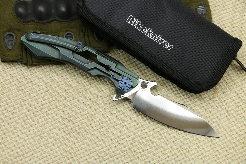 Rikeknife RIKE M3 Флиппер шариковый подшипник тактический складной нож 154 см лезвие Титан+ G10 Ручка Открытый охотничий карманный нож EDC