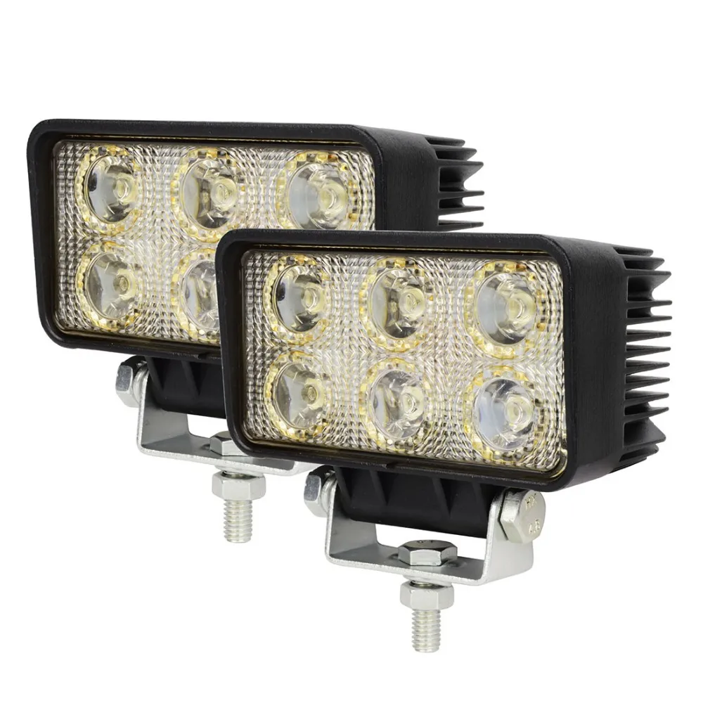Светодиодсветодиодный рабочие лампы 2 шт. 12 В 18 Вт 24 Вт|flood beam|led tractor work lights18w led light |