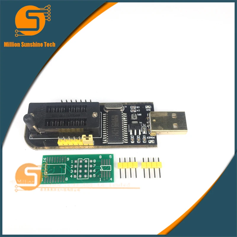 

Local tyrants gold CH341A programmer routing liquid crystal USB motherboard BIOS FLASH burn 24, 25