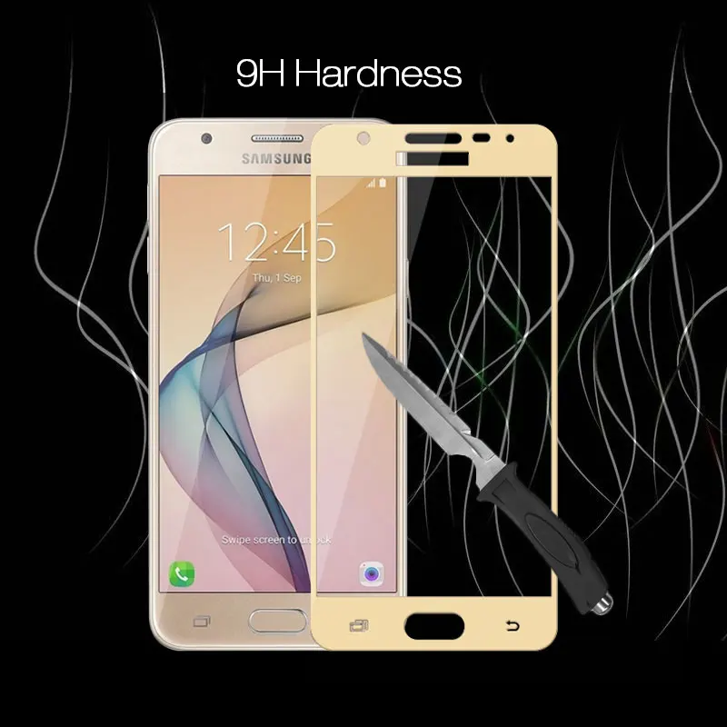 

Protect Phone Screen Protector Front Film For Samsung J5 Prime SM-G570F 5.0'' Full Cover Tempered Glass For Galaxy J5 Prime