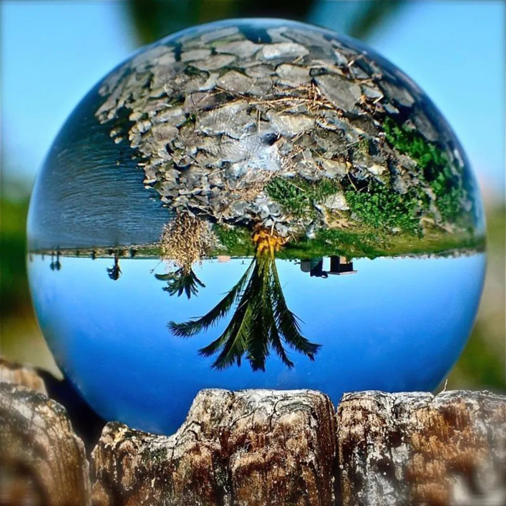 Прозрачный стеклянный хрустальный шар лечебная Сфера реквизит для фотосъемки Lensball Декор подарок украшение дома хрустальные шары для фотосъемки