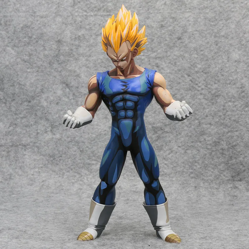 MSP Dragon Ball Z Master Stars Piece Son Goku Manga Dimension gohan Super Saiyan Vegeta PVC dragonball Action Figures model toy - Цвет: blue vegeta