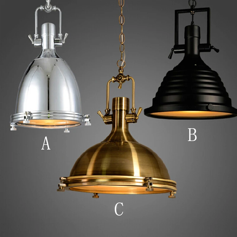  3 style Loft retro Industrial hanging Hardware metals pendant lamp vintage E27 LED lights For Kitch - 32766017109
