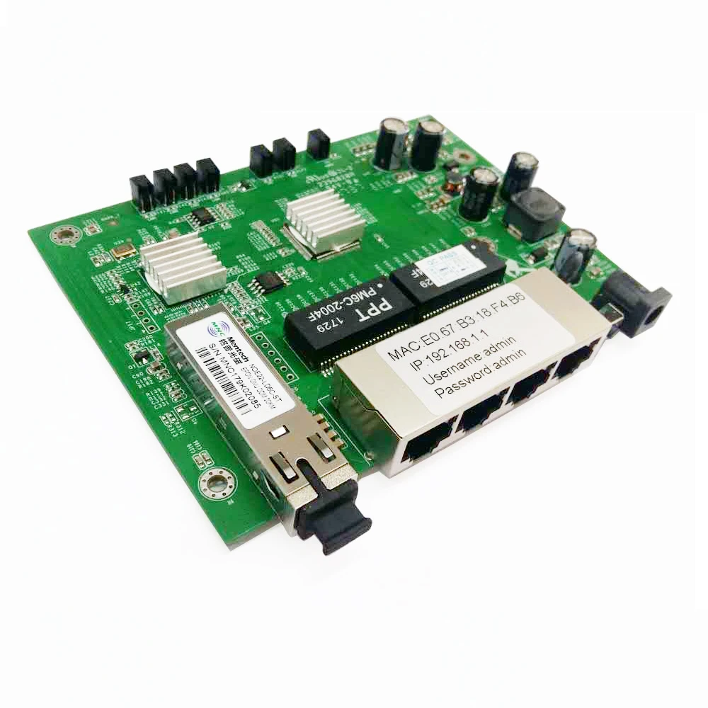 Free shipping FTTX Reverse PoE 4GE GEPON ONU FTTB MDU EPON poe onu Compatible EPON ONU 2