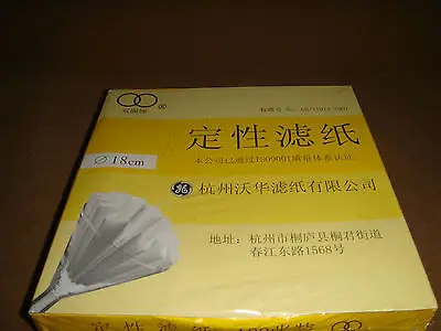 

Filter Paper 18CM 100PCS/Pack,Qualitative,Slow,Lab Filter Paper
