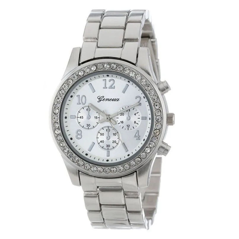 

Women's Watches Hot Relogio feminino Faux Chronograph Plated Classic women watches Crystals bayan saat Hot watches-female