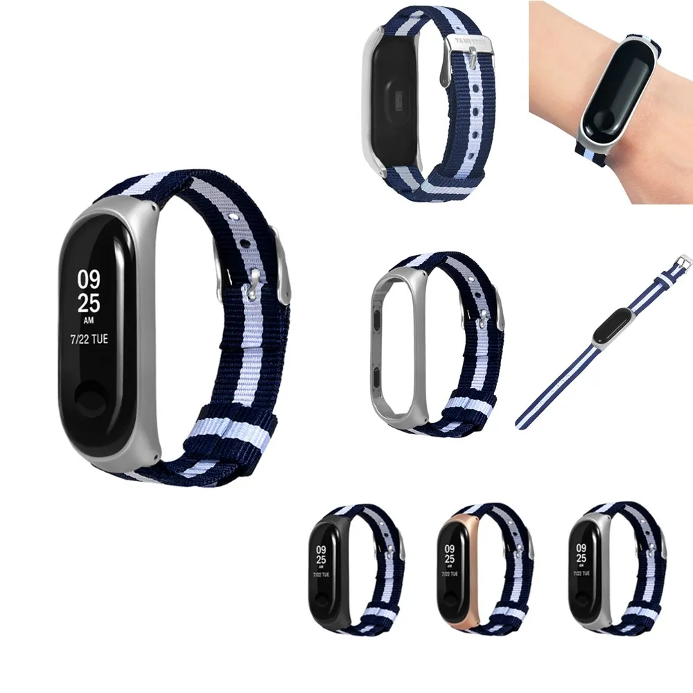 Rovtop ремешок для Xiaomi mi Band 3 браслет спортивный на запястье band холщовый