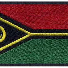 Вануату вышивка флаг " широкий/наклейка на одежда/Patche/пользовательские Утюг label