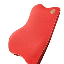 Удобная обувь из пены с эффектом памяти диванная подушка под спину сиденья поясничной Поддержка домашний стул автомобиль красный