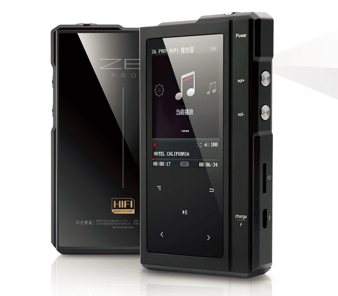 

Moonlight AIGO Z6PRO Hard DSD256 MP3 Player ES90018Q2C DAC Hifi Music Player Dual-Core CPU support 64bit/384KH