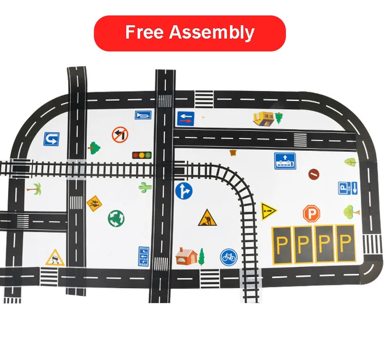 Парковки сцены лента для безопасности Сделай сам Лента приклеивается к игрушка шоссе железная дорога стоянки дизайна сцены отслеживать детские подарки на открытом воздухе игрушки лучший подарок для детей