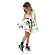 Pudcoco/Детское платье принцессы для маленьких девочек от 2 до 7 лет, платье феи с цветочным рисунком Детские вечерние платья для торжеств на свадьбу платье для маленьких девочек