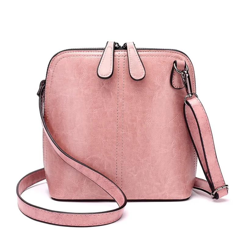 المرأة البسيطة جلد طبيعي أكياس Fasgion الصيف حقيبة كتف امرأة رسول قذيفة حقيبة Crossbody محفظة حقائب يد عالية الجودة