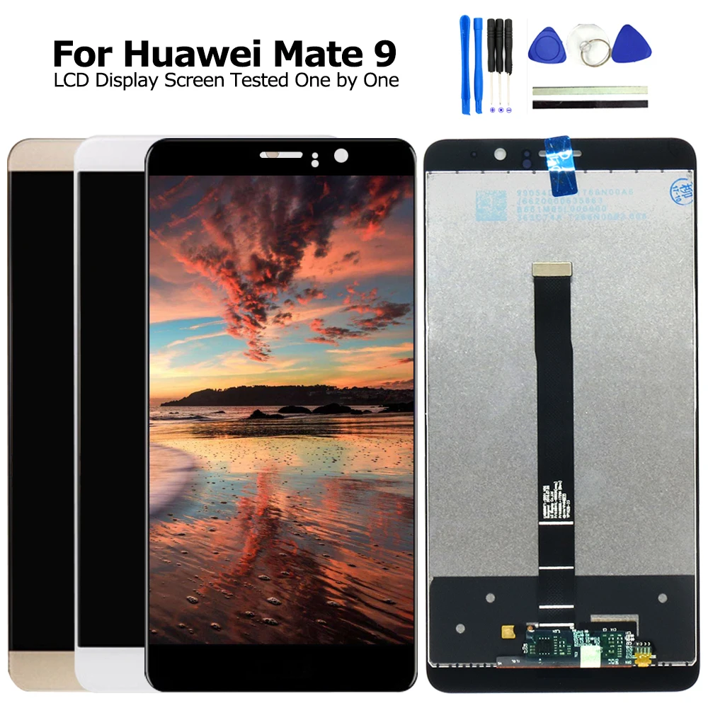Новинка 100% ЖК дисплей и сенсорный экран для Huawei Mate 9 сменный 5 дюйма Mate9 фотодетали