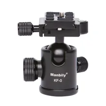 Manbily KF-0 Профессиональный штатив шаровая Головка Универсальный шаровая Головка с быстрой монтажной пластиной подставка держатель для Canon Nikon sony Pentax