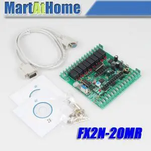 New PLC Board Microcontroller PLC Industrial Control Panels fx2n 20MR Download Monitoring Text SM540 SD