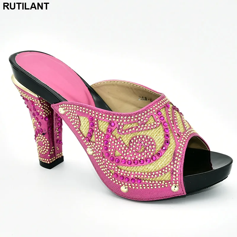 

New Arrival Spring Shoes Platform Woman Women Comfy Platform Sandal Shoes Slip on Shoes for Women Nigerian Wedding Party Pumps