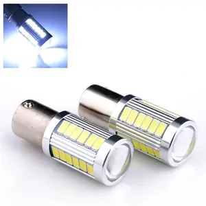 2 X 1156 T25-BA15S 15 LED 2835 SMD Auto Ampoule pour Tableau de Bord/ Recul/Clignotant P21W Voiture Lampe DC 12-30V Rouge