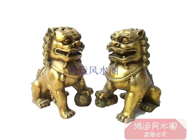 

Precision Bronze statue copper lion decoration copper a pair of lion a pair of