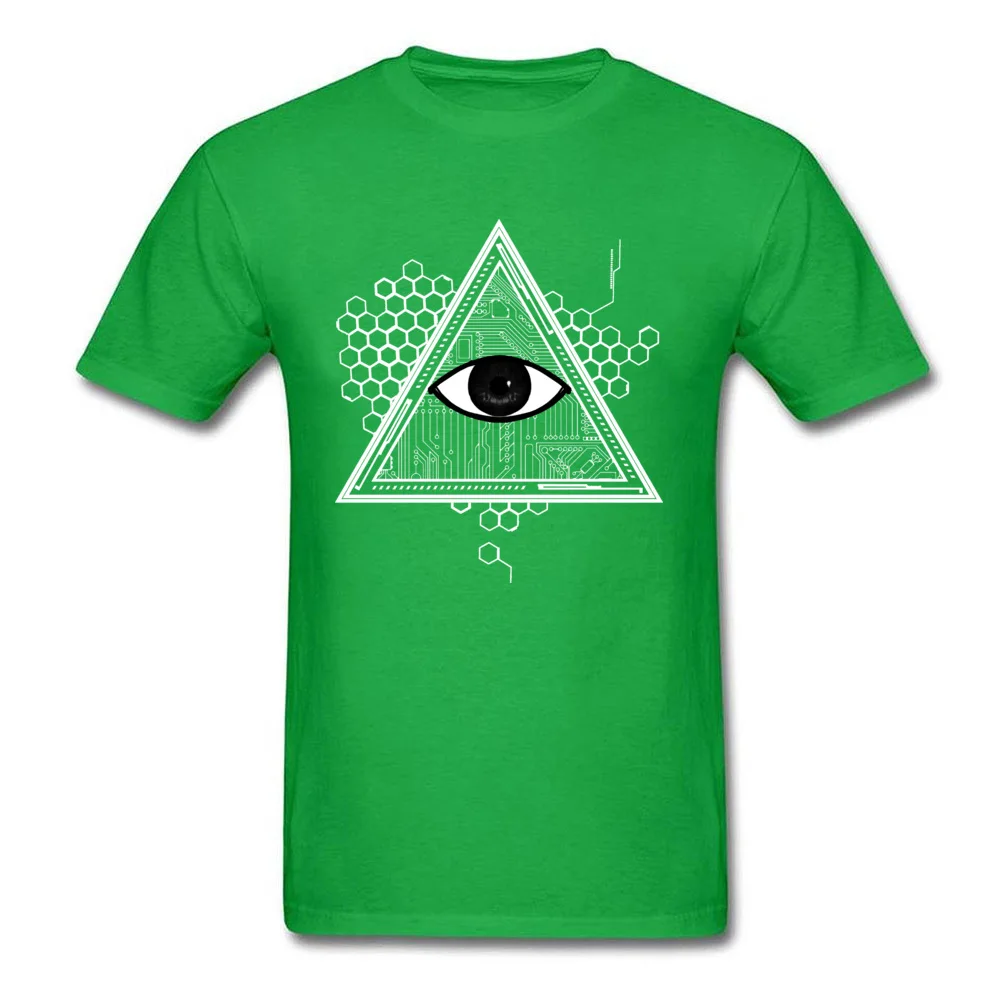 THE EYE Print Mother Day 100% Cotton Round Collar Men Tops Tees Normal Tee-Shirt Funny Short Sleeve Top T-shirts THE EYE green