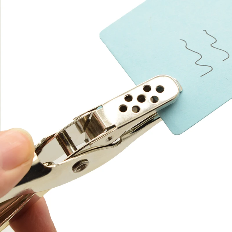 1 шт. дырокол для бумаги 8 страниц|metal single hole puncher|single puncherhand paper punch |