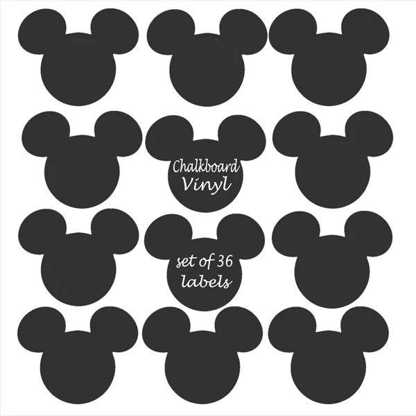 

18 pcs Chalkboard black Labels stickers nursery decor