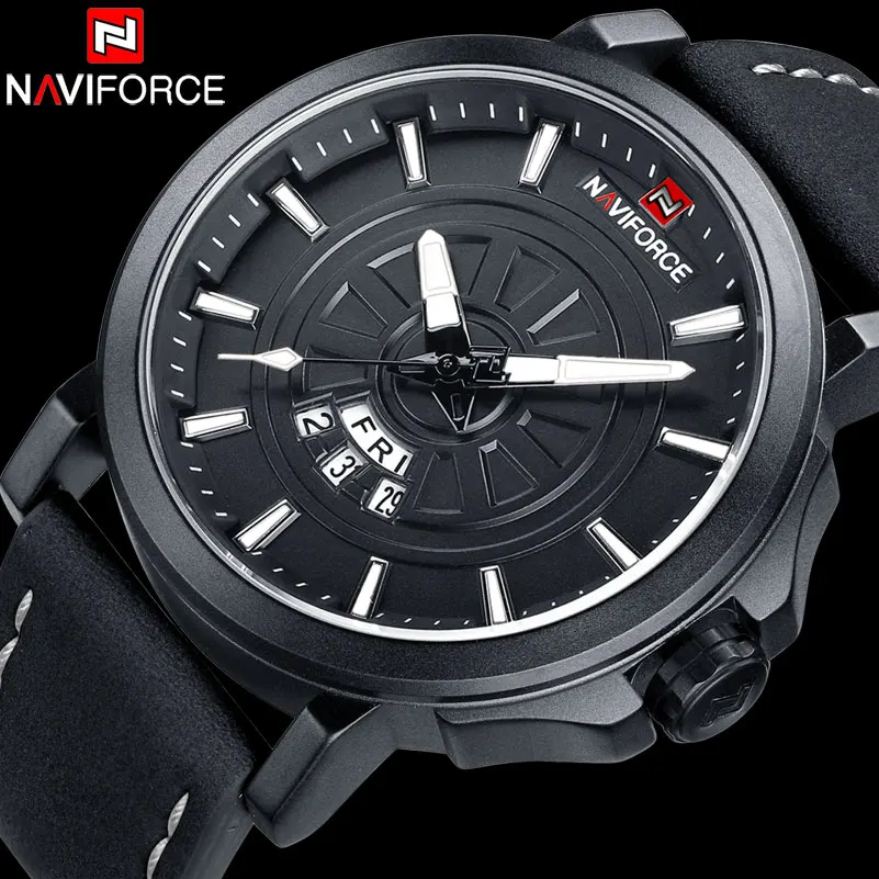 Часы наручные NAVIFORCE мужские спортивные брендовые водонепроницаемые в стиле