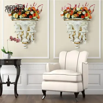 

Modern Resin Wall Angel Vase Wall Hanging Decoration Crafts Home Livingroom Fake Flower Ornaments Hotel Wall Vase Wall Mural Art