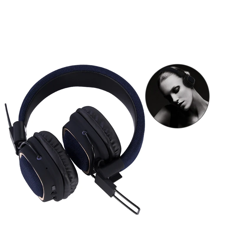 Складная Беспроводная Bluetooth гарнитура 2019 с микрофоном и высоким