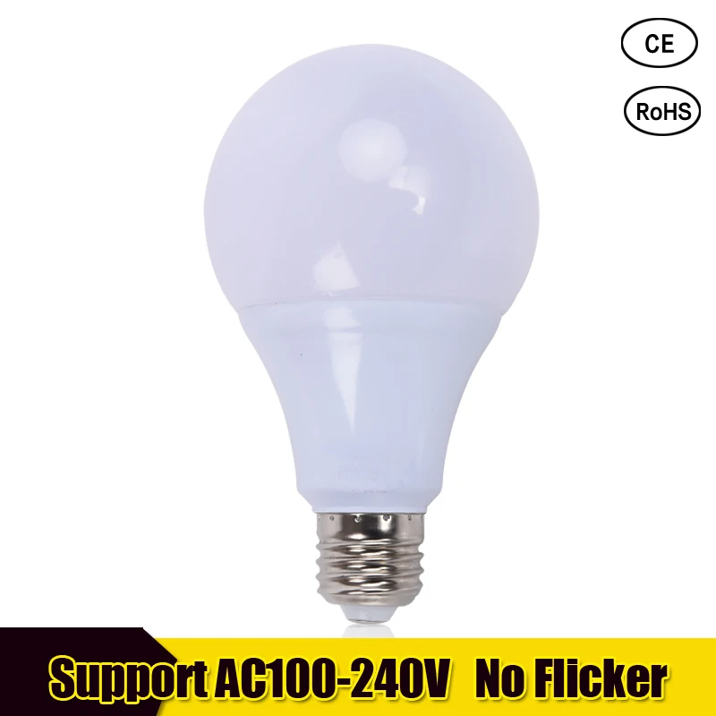 LED Bulb E27 3W 5W 7W 9W 12W 15W 18W SMD 2835 Real Power Led Light Bulb AC 110V 220V Cold Warm White Led Spotlight Lamp LED Bulb E27 3W 5W 7W 9W 12W 15W 18W SMD 2835 Real Power Led Light Bulb AC 110V 220V Cold Warm White Led Spotlight Lamp