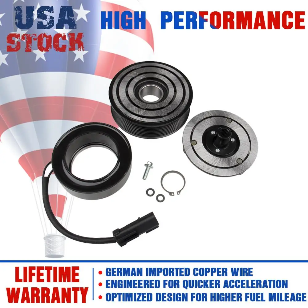 

Carbole AC A/C Compressor Clutch for Dodge Ram 2500 3500 4500 5500 06-09 Assembly Repairment Kit 5.9 6.7L Diesel