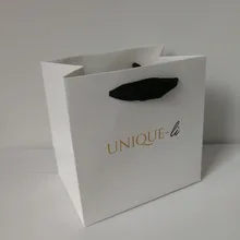 Wholesales 500pcs/lot Fashionable Luxury Recycled Custom White Packing Paper Shopping Bag for Boutiques/Watch/Gift Printing Logo