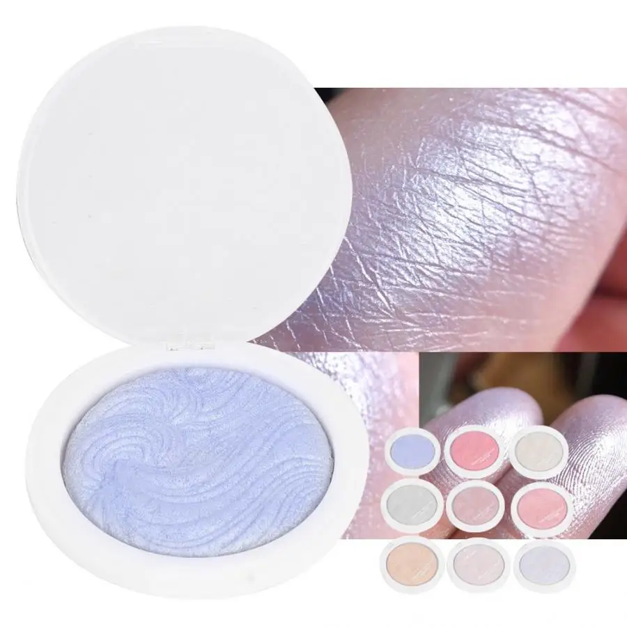 Face Powder Fashionable Single Color Face Highlighter Pressed Powder Brightening Modify Makeup Setting Powder 9 Colors