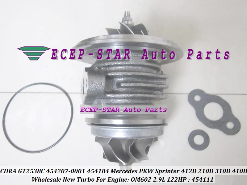 CHRA GT2538C 454207-0001 454207 454184 454111 For Mercedes PKW Sprinter 212 312D 412D 210D 310D 410D OM602 2 (2)
