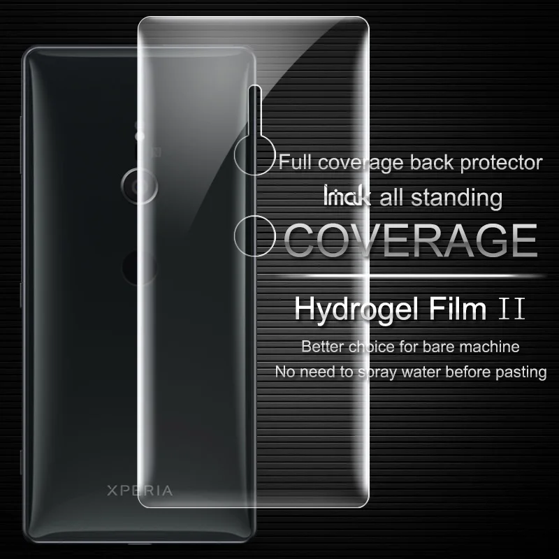 

Imak Anti Glare Hydrogel Film 2th Gener for Sony Xperia XZ2 Back Screen Protector 3D Full Cover for Sony Xperia XZ2 Protector
