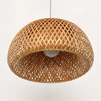 

bamboo Pendant Lights retro light fixtures Vintage farmhouse restaurant cashier Japanese tatami pastoral Pendant Lamps zb26