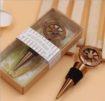 

1pcs Steel Compass Wine Stopper 1pcs Traveling Theme World Map Candy Box 1pcs Airplane Bottle Opener