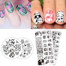 BORN PRETTY Cute Animals Series Nail Stamping Plate Owl Cat Design Manicure Nail Image Template