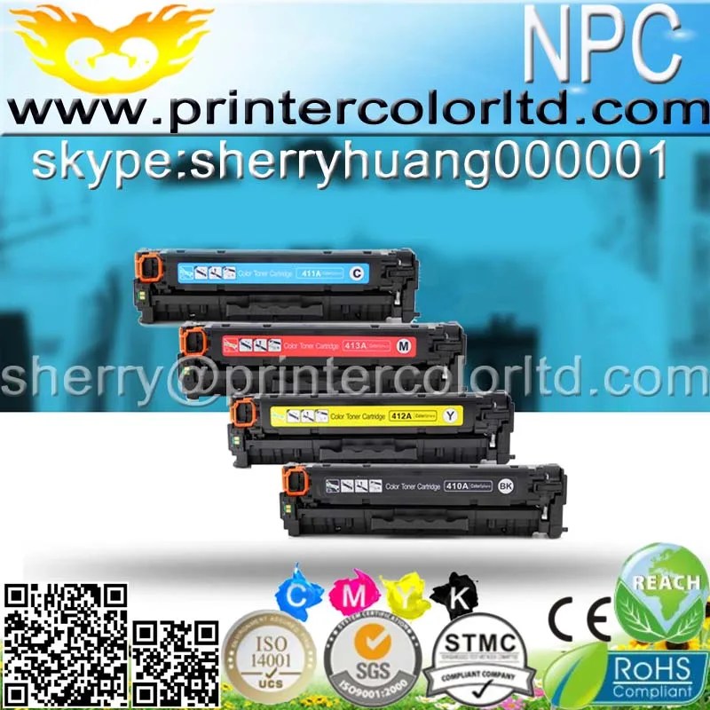 

210-213) Color compatible toner cartridge for hp M251 M251N M251NW CF210X CF210A CF211A 131A (2.4k/1.8k pages)