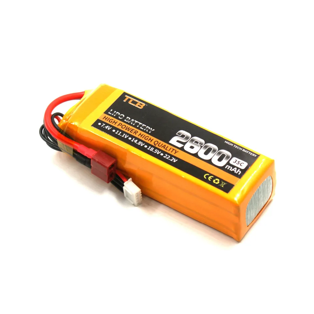 TCB RC Дрон lipo батарея 14 8 в 2600 мАч 35C Max 70C 4s Самолет Вертолет AKKU аккумуляторная